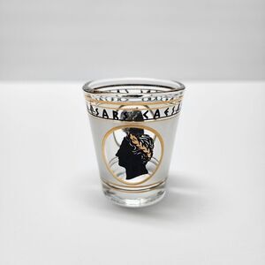 Vintage Caesar's Palace Casino Las Vegas Frosted Shotglass